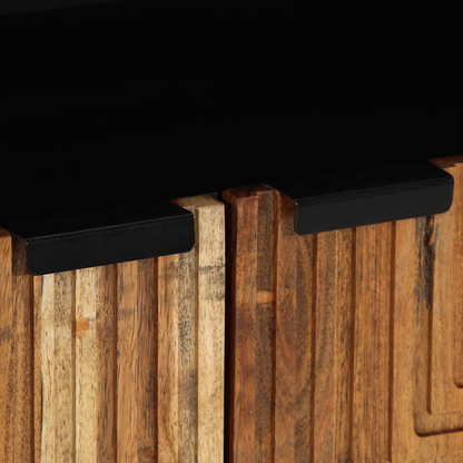 Sideboard Med Hylde Brun 60 X 33 X 75 Cm Massivt Akacietræ