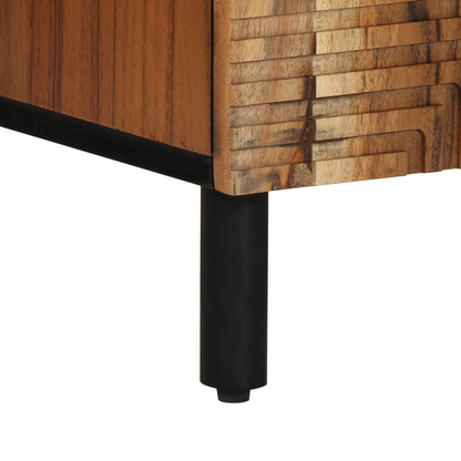 Sideboard Med Hylde Brun 60 X 33 X 75 Cm Massivt Akacietræ