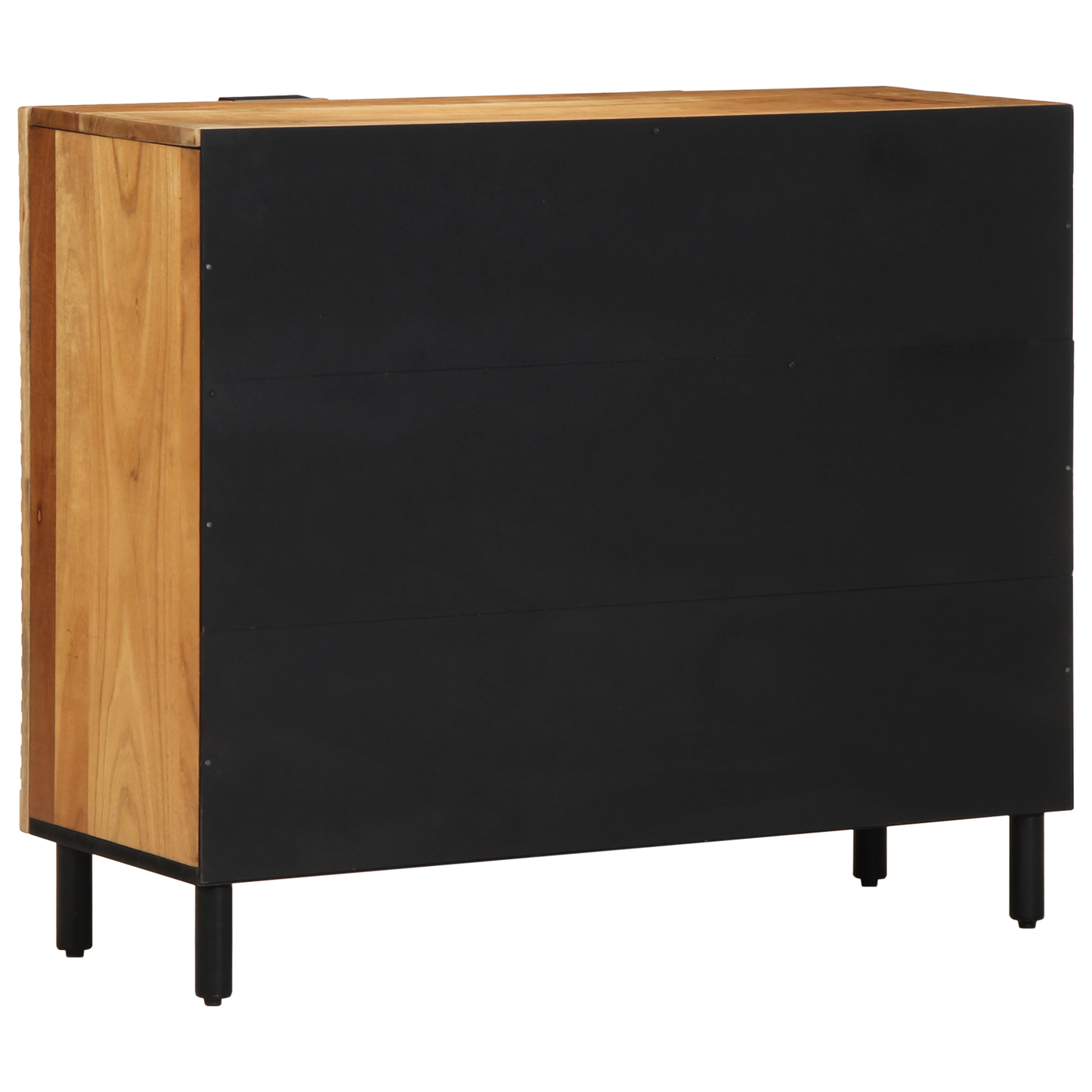Sideboard Med Hylde Brun 90 X 33 X 75 Cm Massivt Akacietræ
