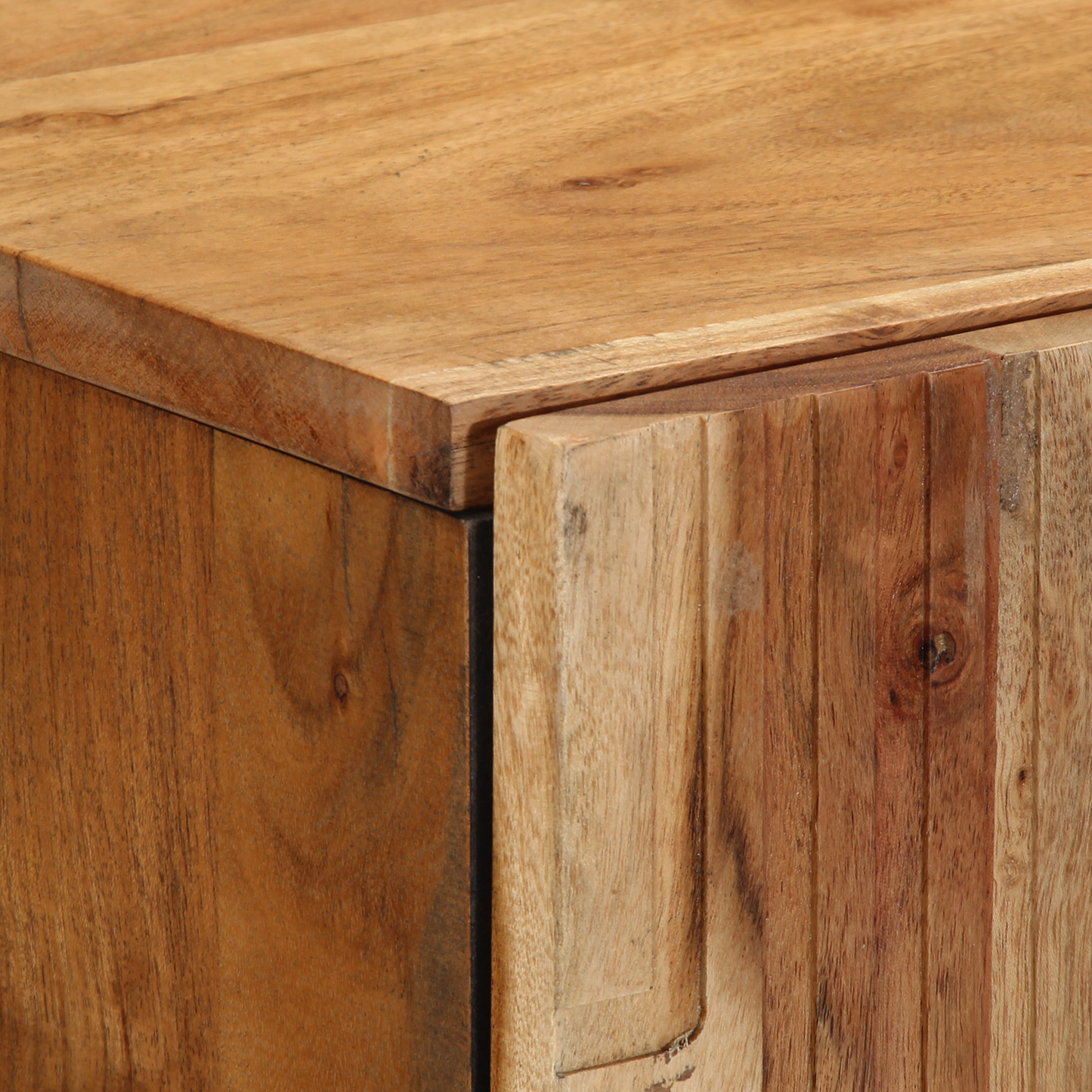 Highboard Med Hylde Brun 60 X 33 X 100 Cm Massivt Akacietræ