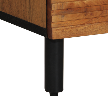 Highboard Med Hylde Brun 60 X 33 X 100 Cm Massivt Akacietræ