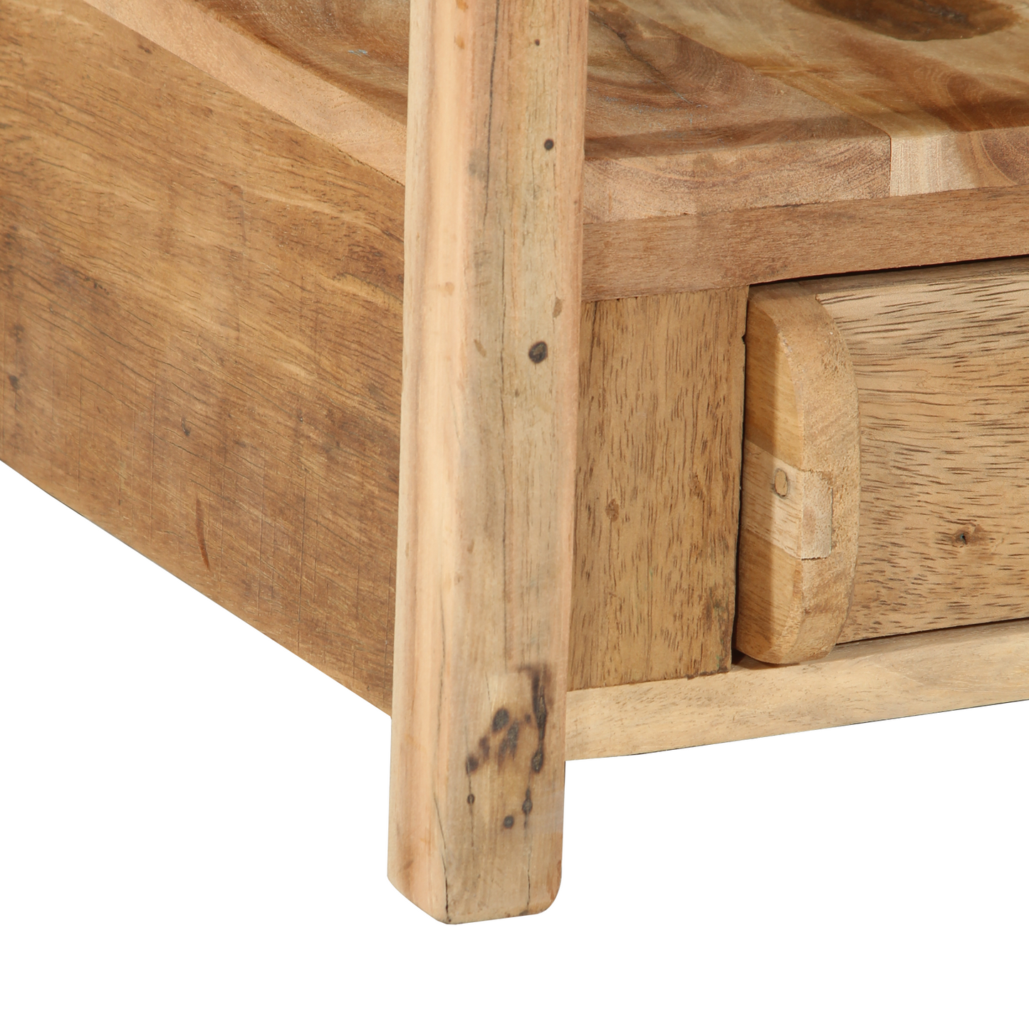 Sidetable 43X32X46 Cm Solid Træ Genanvendt