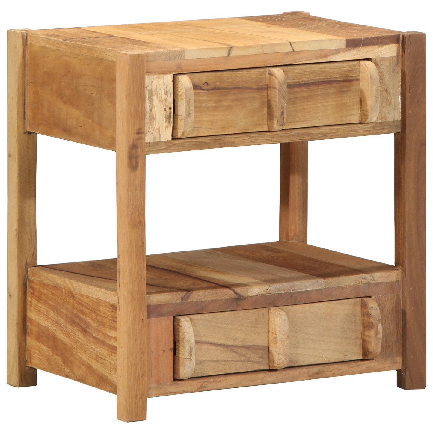 Sidetable 43X32X46 Cm Solid Træ Genanvendt