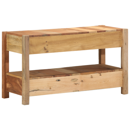 Tv-Skab Med Skuffe Brun 83 X 33 X 46 Cm Massivt Genbrugstræ