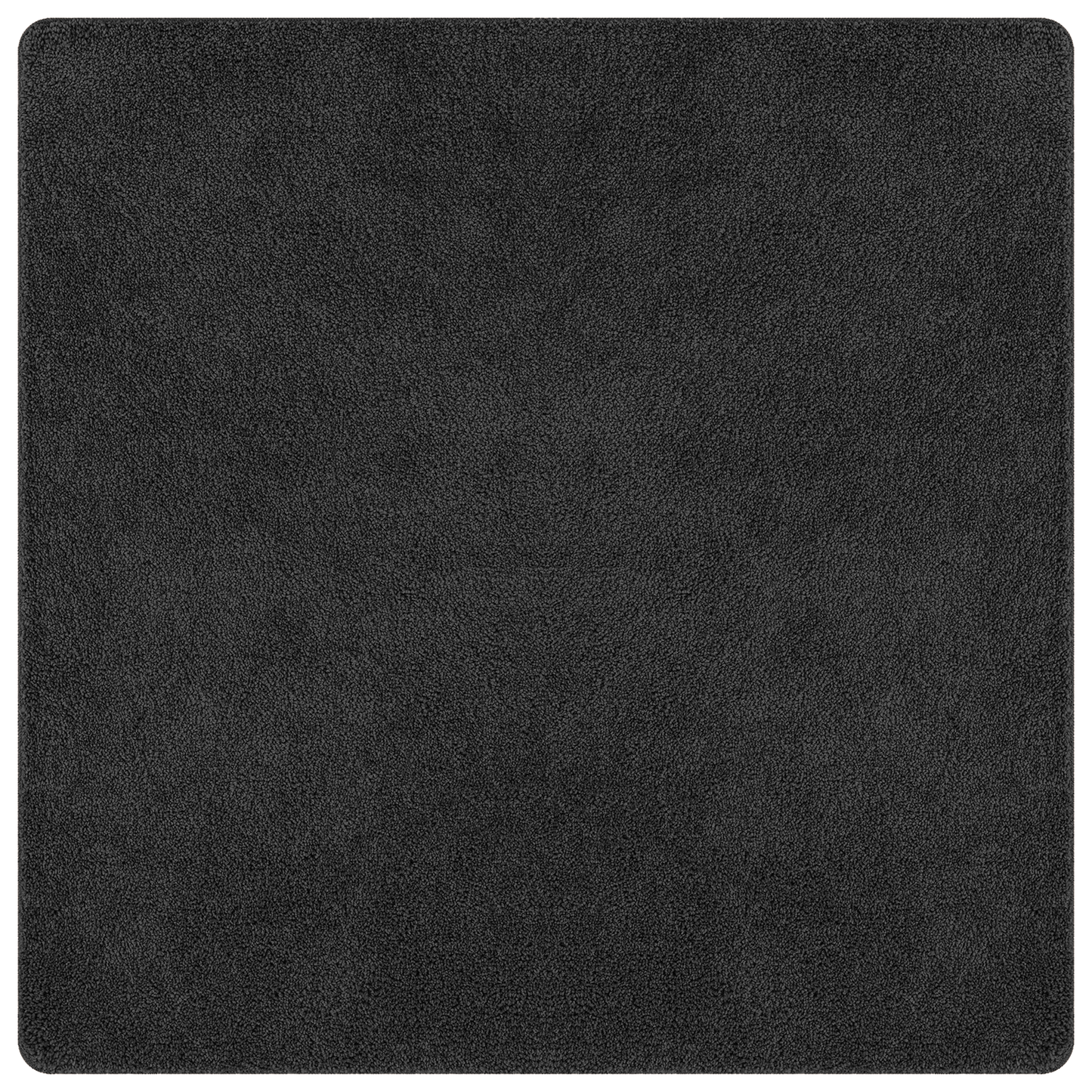 Langhåret Tæppe Med Latexbund Mørkegrå 120X120 Cm
