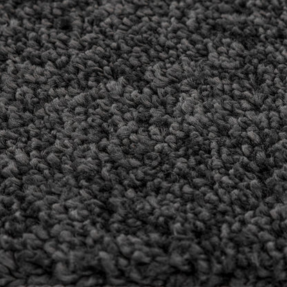 Fluffy Tæppe Med Latexbund Mørkegrå 160X160 Cm