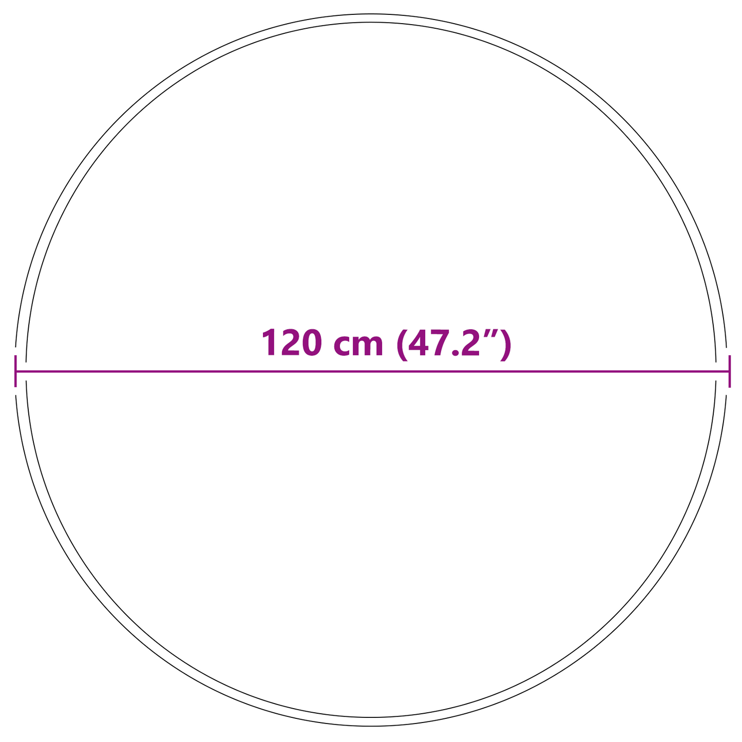 Fuzzy Tæppe Med Latexbund Mørkegrå Ø120 Cm