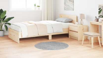 Anti-Slip Shaggy Tæppe Grå 90 X 90 Cm Pp