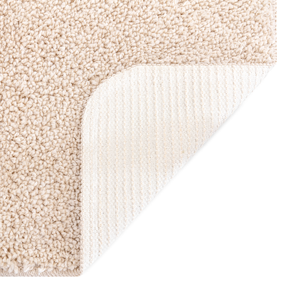 Plysset Tæppe Med Latexbagside Creme 240X340 Cm