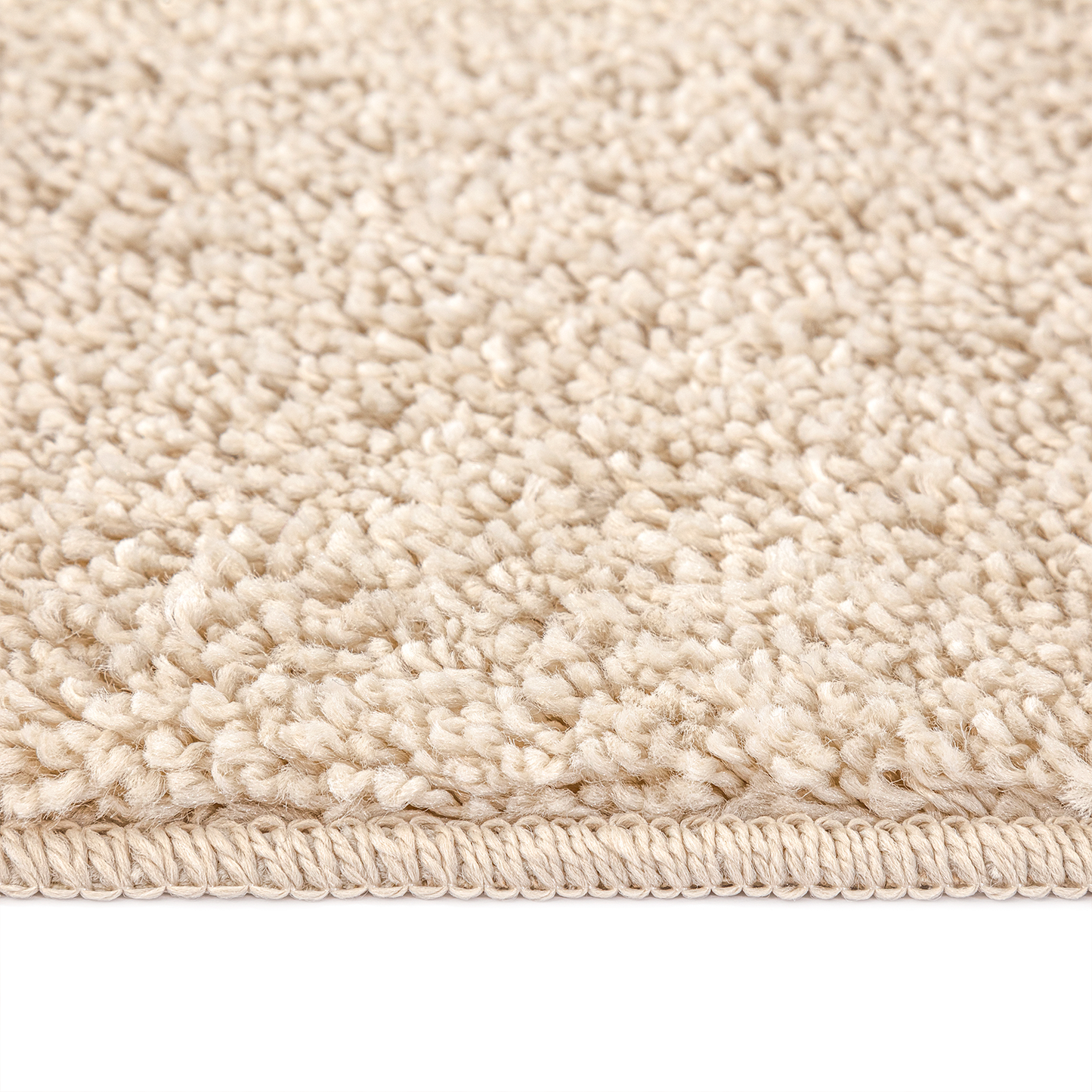 Plysset Tæppe Med Latexbagside Creme 240X340 Cm