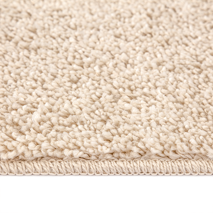 Plysset Tæppe Med Latexbagside Creme 240X340 Cm