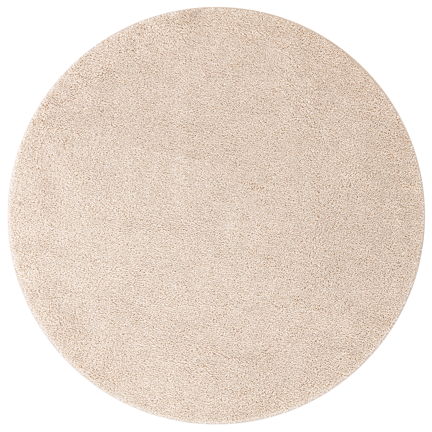 Fluffy Tæppe Med Latex Bagside Creme Ø120 Cm