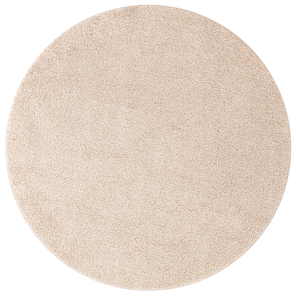 Fluffy Tæppe Med Latex Bagside Creme Ø120 Cm