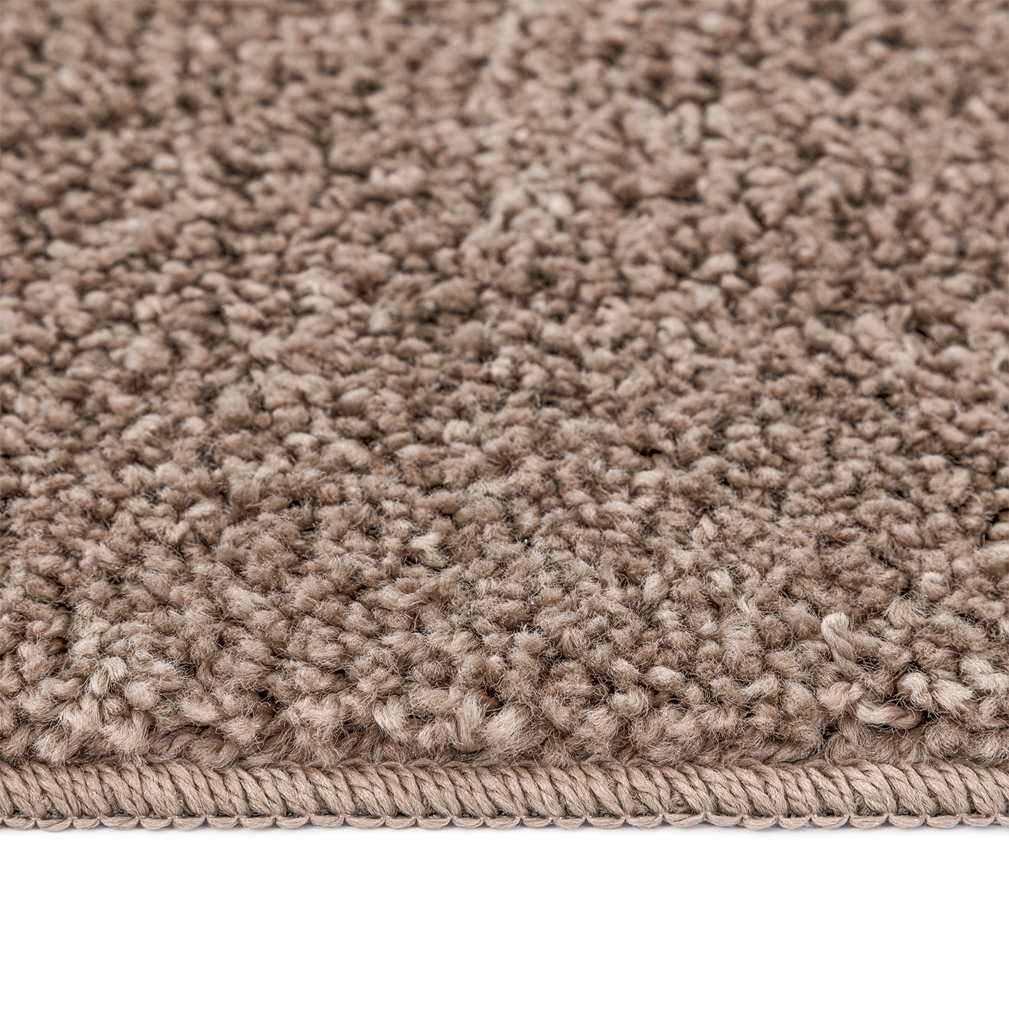Langhåret Tæppe Med Latexbund Brun 80X150 Cm
