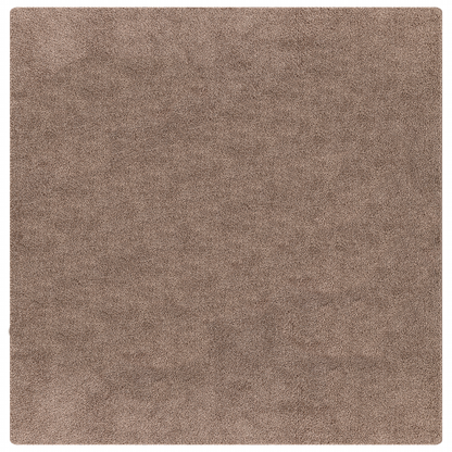 Langhåret Tæppe Med Latex Baggrund Brun 200X200 Cm