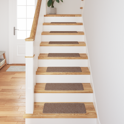 Skridsikre Trappemåtter 15 Dele Brun 60 X 25 Cm Pp