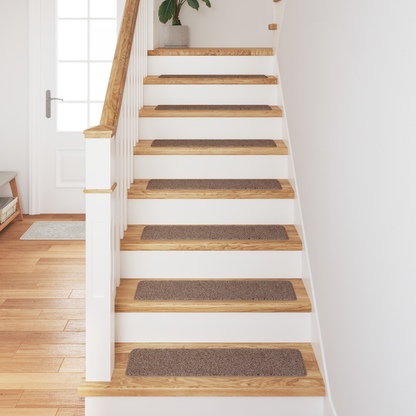 Skridsikre Trappemåtter 15 Dele Brun 75 X 20 Cm Pp