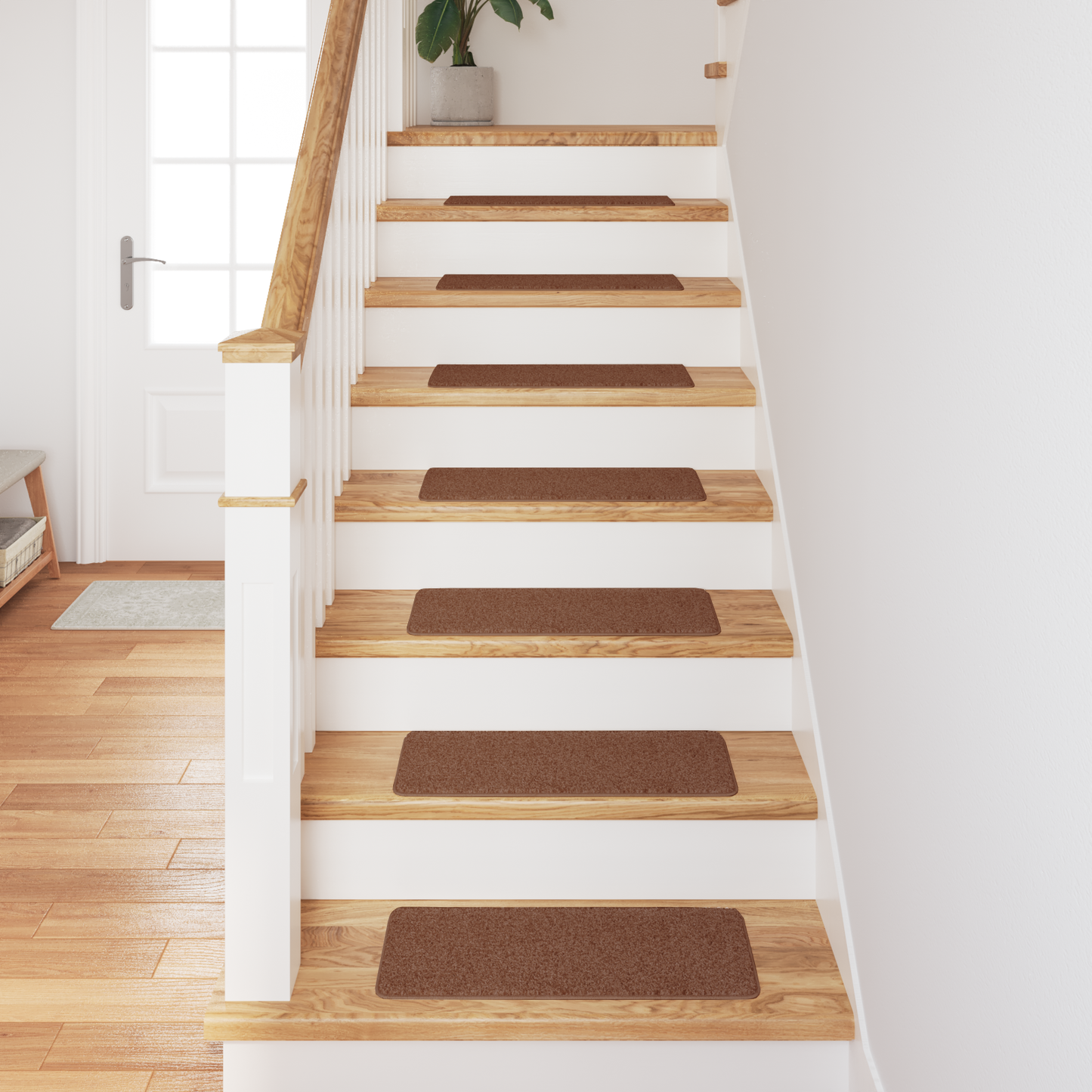 Skridsikre Trappemåtter 15 Dele Gul 60 X 25 Cm Pp