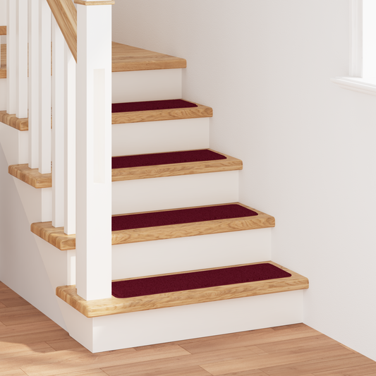 Skridsikre Trappemåtter 15 Dele Bordeaux 75 X 20 Cm Pp