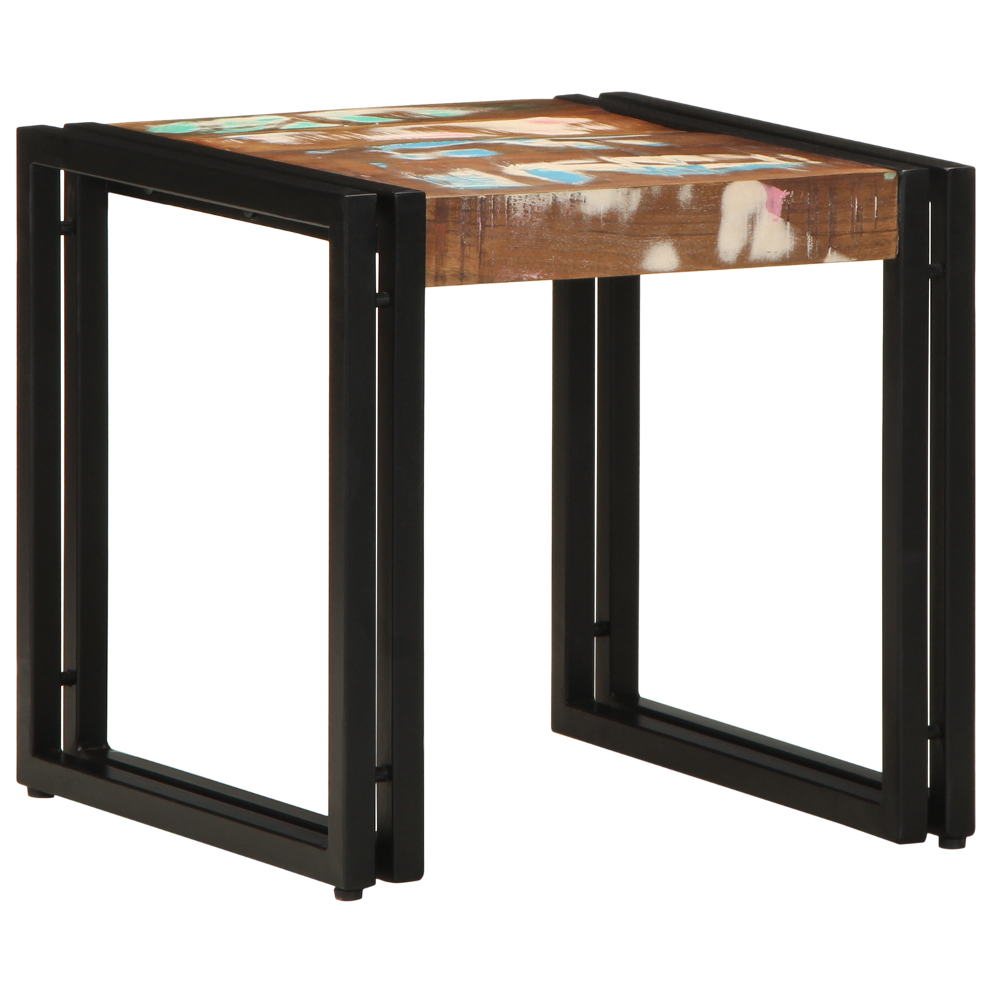 Sofabord Flerfarvet 40X50X38 Cm Massivt Genbrugstræ
