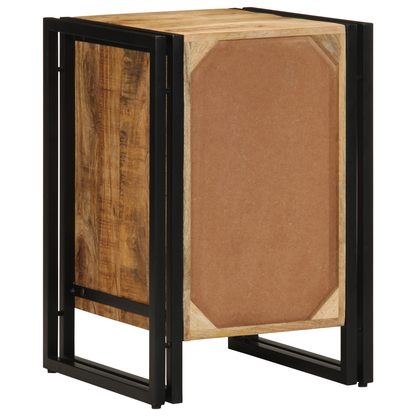 Sengebord 40X35X50 Cm Solid Groft Træ Mango