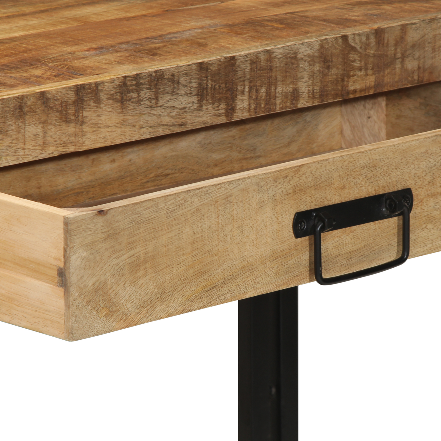 Konsolbord 120X33X75 Cm Solid Rå Mango Træ
