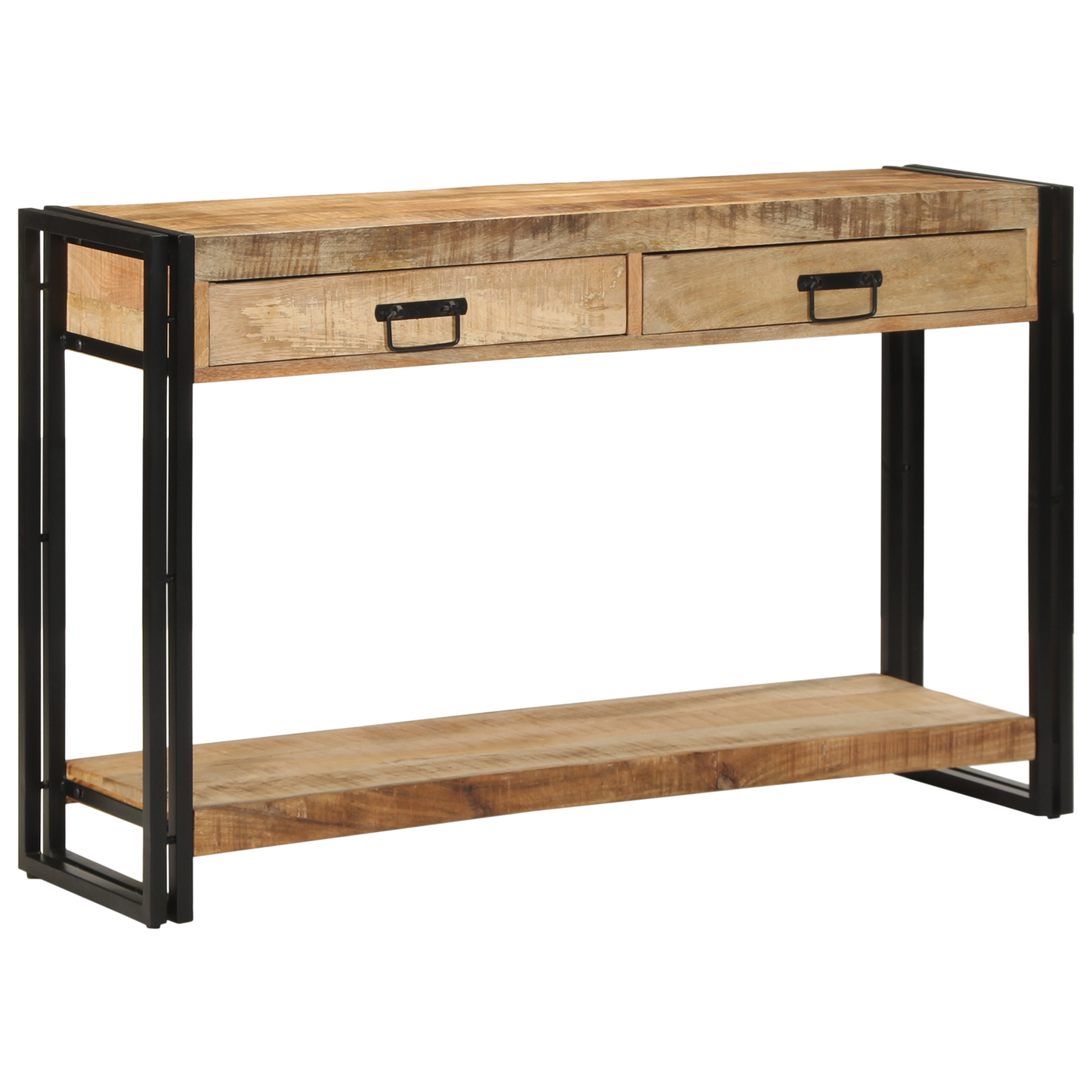 Konsolbord 120X33X75 Cm Solid Rå Mango Træ