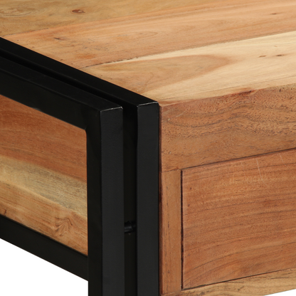 Konsolbord 120X33X75 Cm Massivt Akacietræ