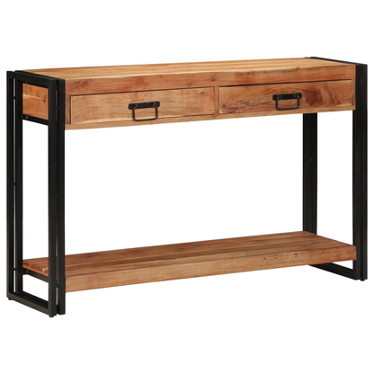 Konsolbord 120X33X75 Cm Massivt Akacietræ