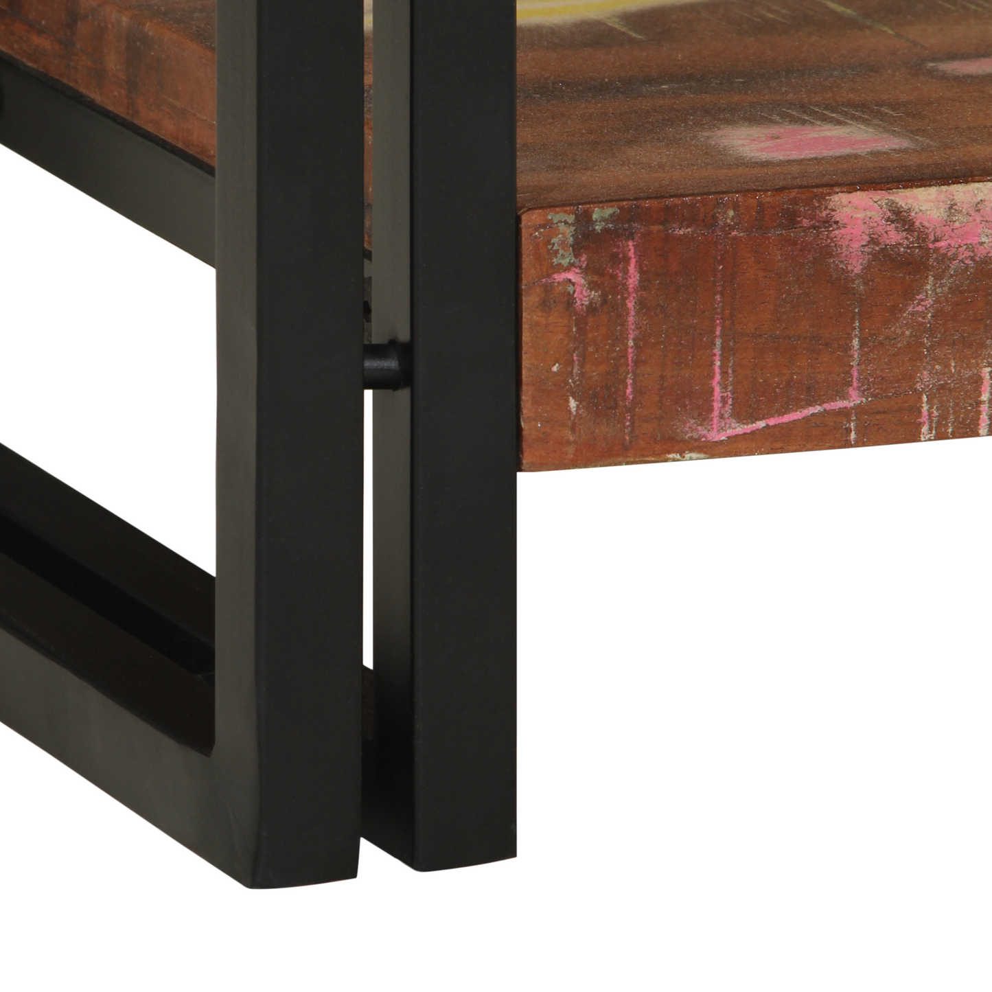 Konsolbord Flerfarvet 120X33X75 Cm Massivt Genbrugstræ