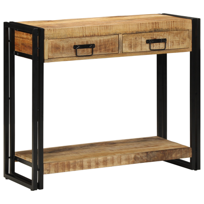 Konsolbord 90X33X75 Cm Solid Ruha Mangantræ