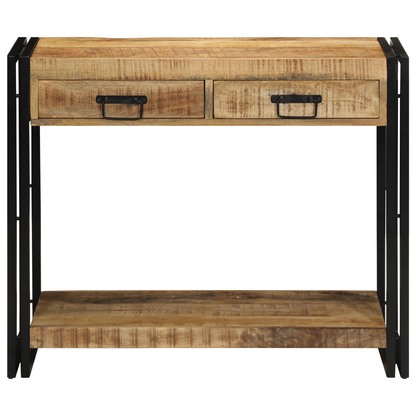 Konsolbord 90X33X75 Cm Solid Ruha Mangantræ