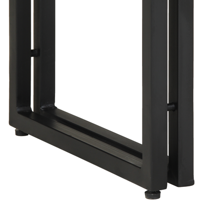 Endeborde Flerfarvet 120X33X75 Cm Solid Genbrugstræ Og Metal