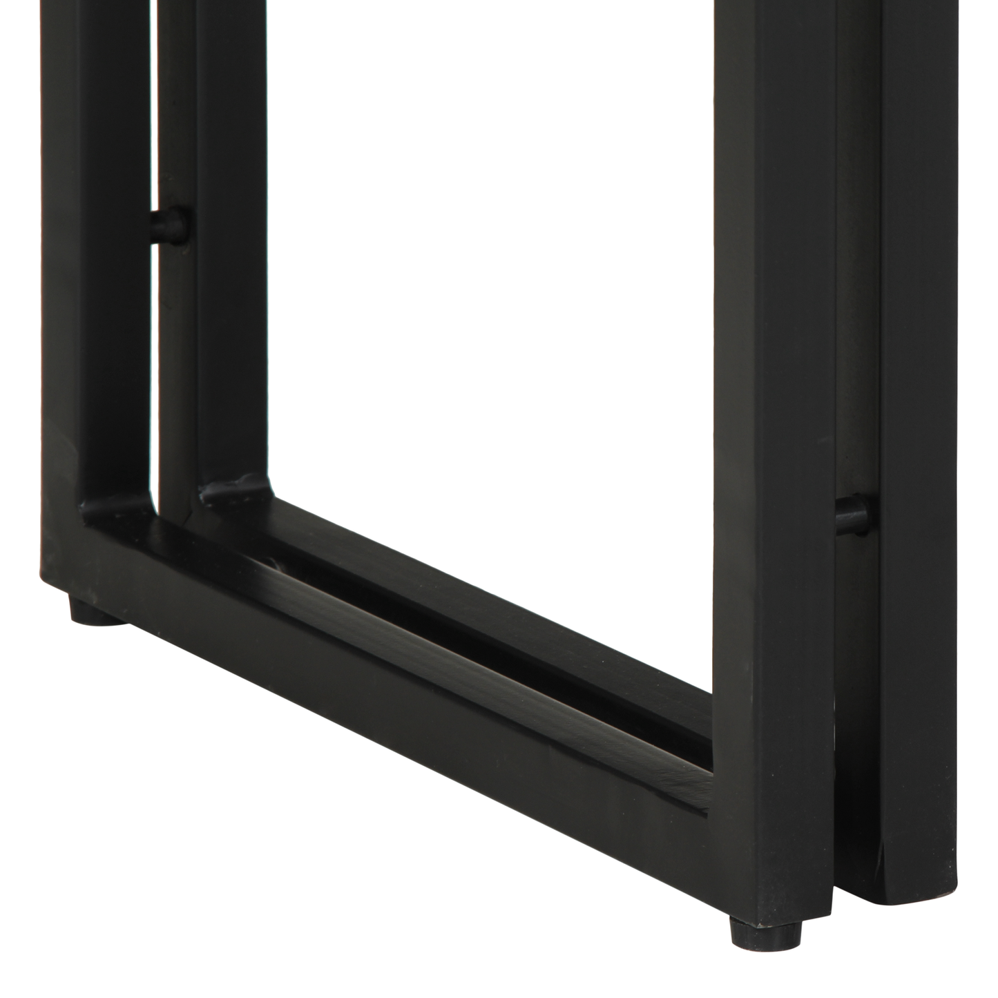 Endeborde Flerfarvet 90X33X75 Cm Solid Genbrugstræ & Metal