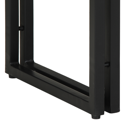 Endeborde Flerfarvet 90X33X75 Cm Solid Genbrugstræ & Metal