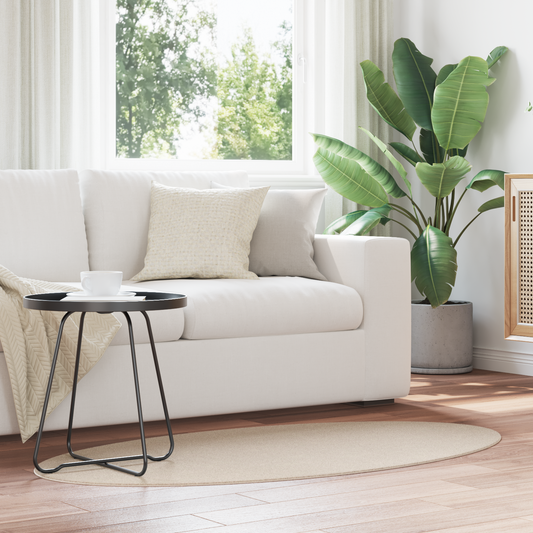 Tæppe &quot;Huarte&quot; Beige 80X150 Cm Oval