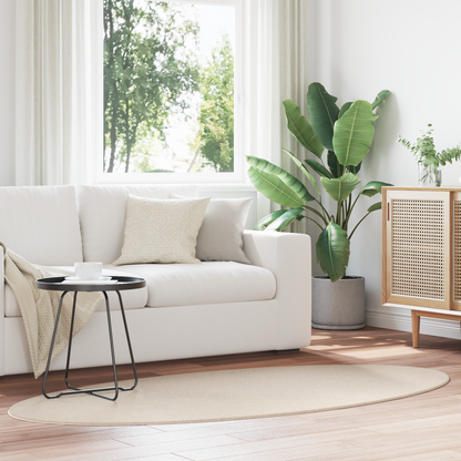 Tæppe &quot;Huarte&quot; Beige 100X200 Cm Oval