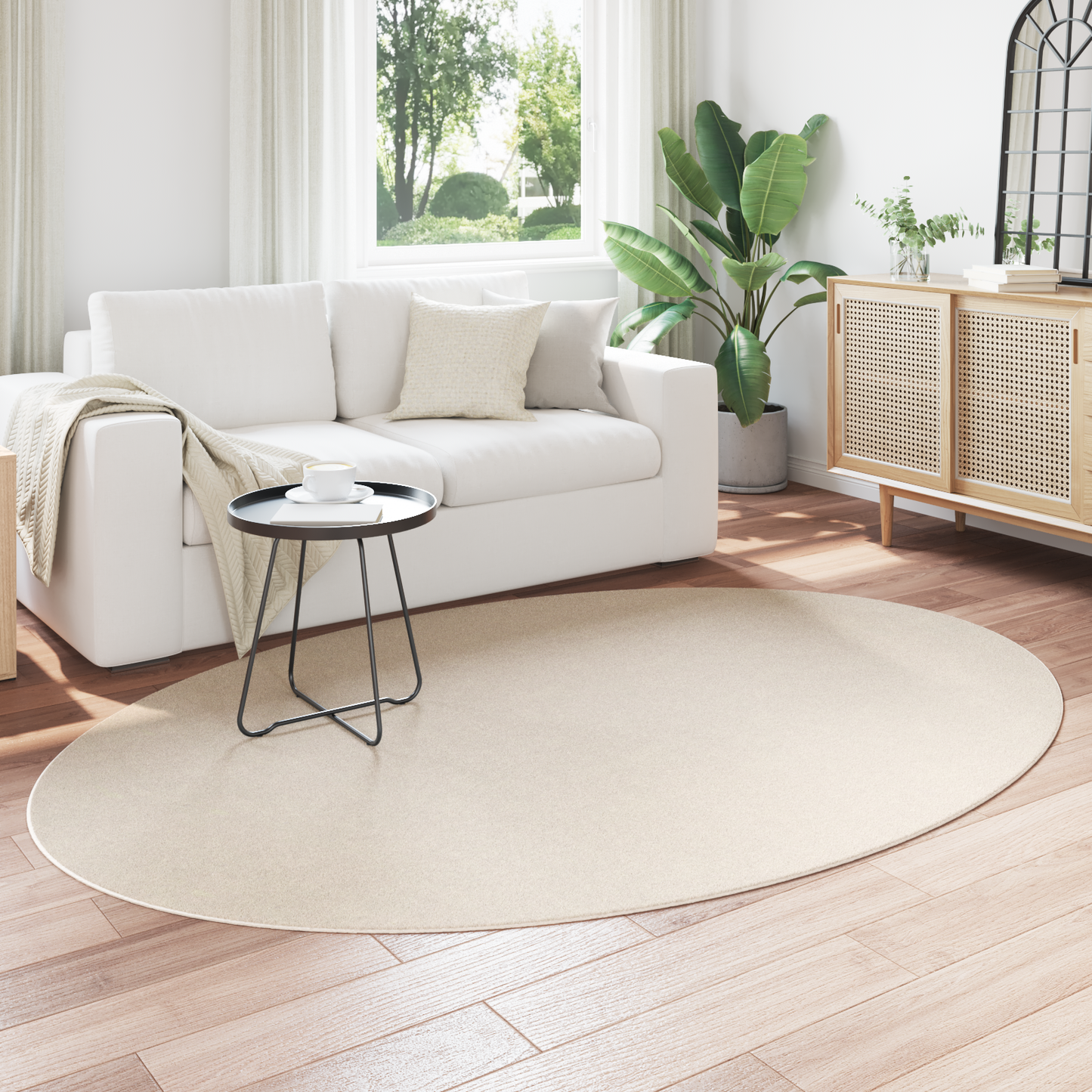 Tæppe &quot;Huarte&quot; Beige 160X230 Cm Oval