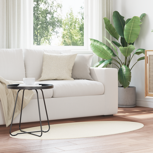 Tæppe &quot;Huarte&quot; Creme 80X150 Cm Oval