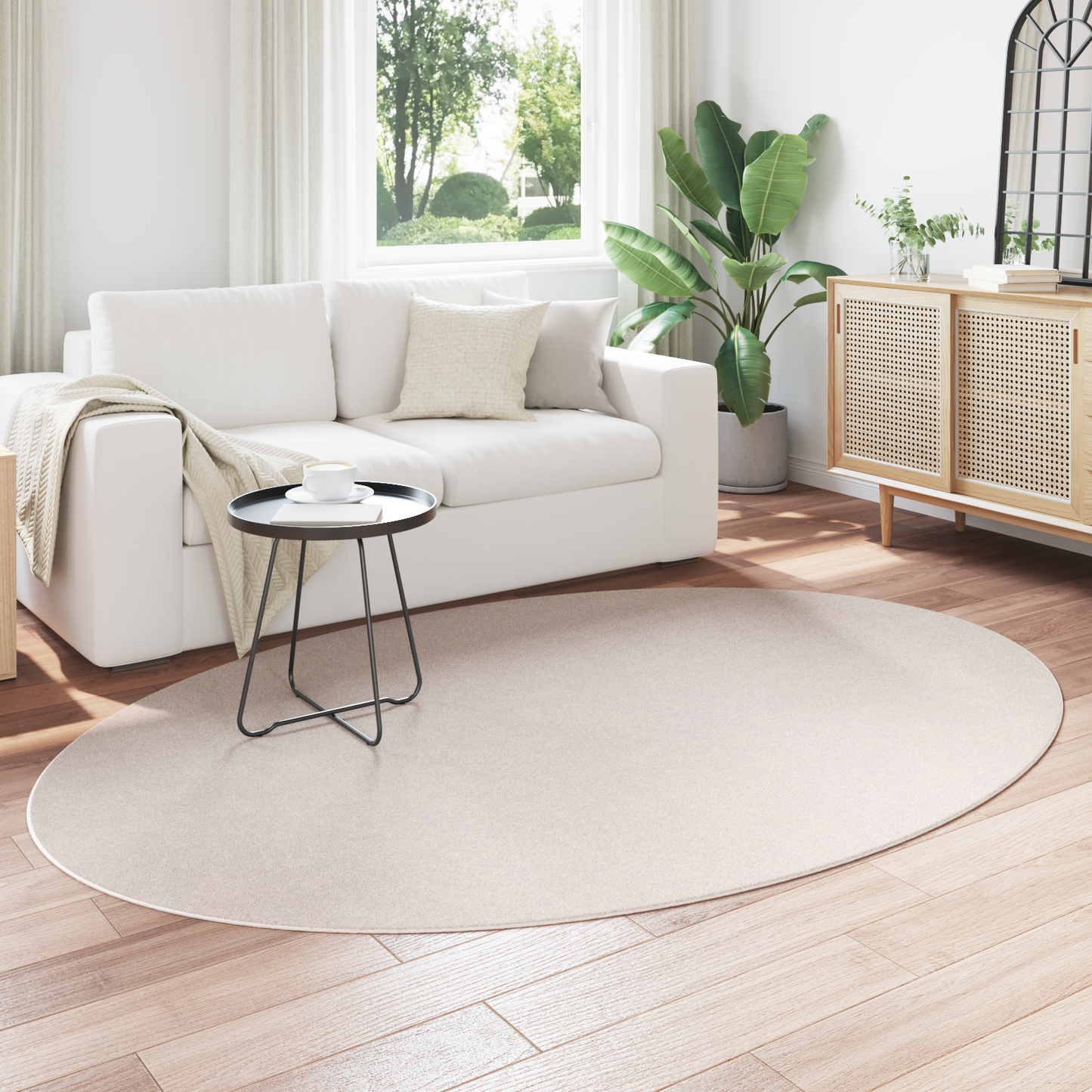 Tæppe &quot;Huarte&quot; Sand 160X230 Cm Oval