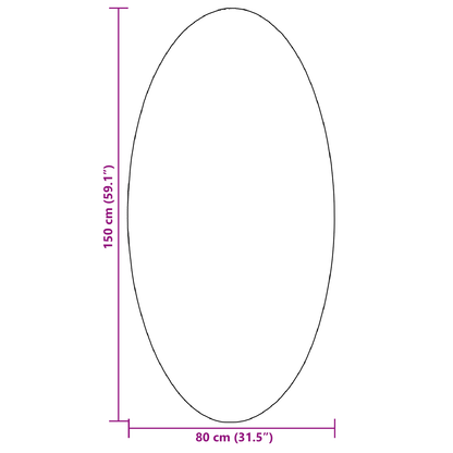 Tæppe &quot;Huarte&quot; Sort 80X150 Cm Oval