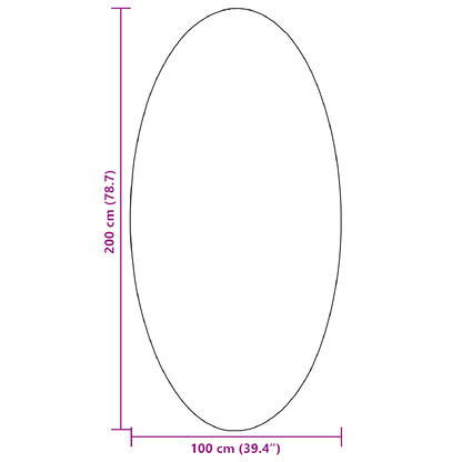 Tæppe &quot;Huarte&quot; Sort 100X200 Cm Oval