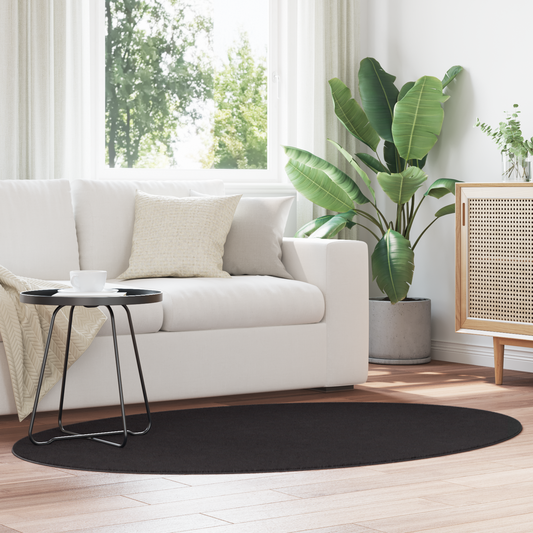 Tæppe &quot;Huarte&quot; Sort 120X170 Cm Oval
