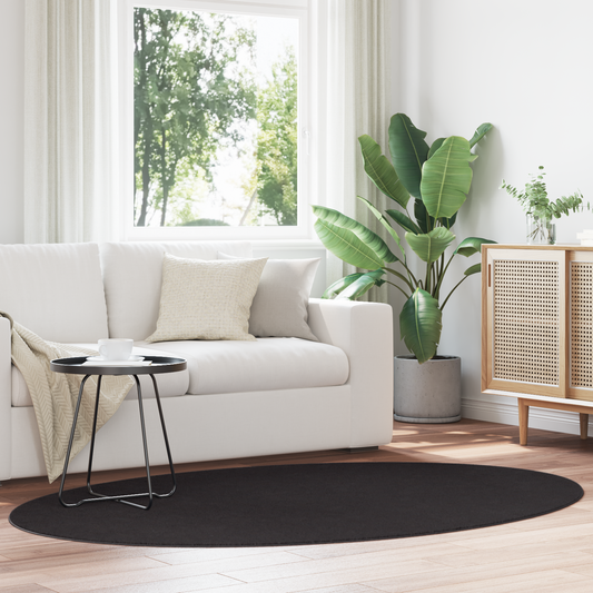 Tæppe &quot;Huarte&quot; Sort 140X200 Cm Oval
