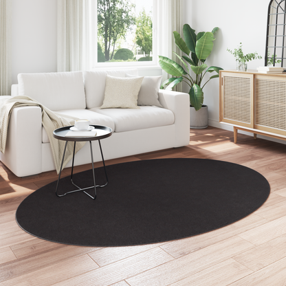 Tæppe &quot;Huarte&quot; Sort 140X200 Cm Oval