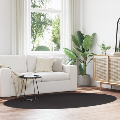 Tæppe &quot;Huarte&quot; Sort 160X230 Cm Oval