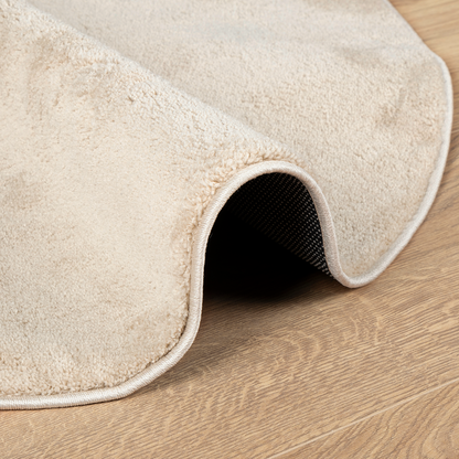 Tæppe &quot;Huarte&quot; Kort Pile Blødt Og Vaskbart Beige 80X150 Cm