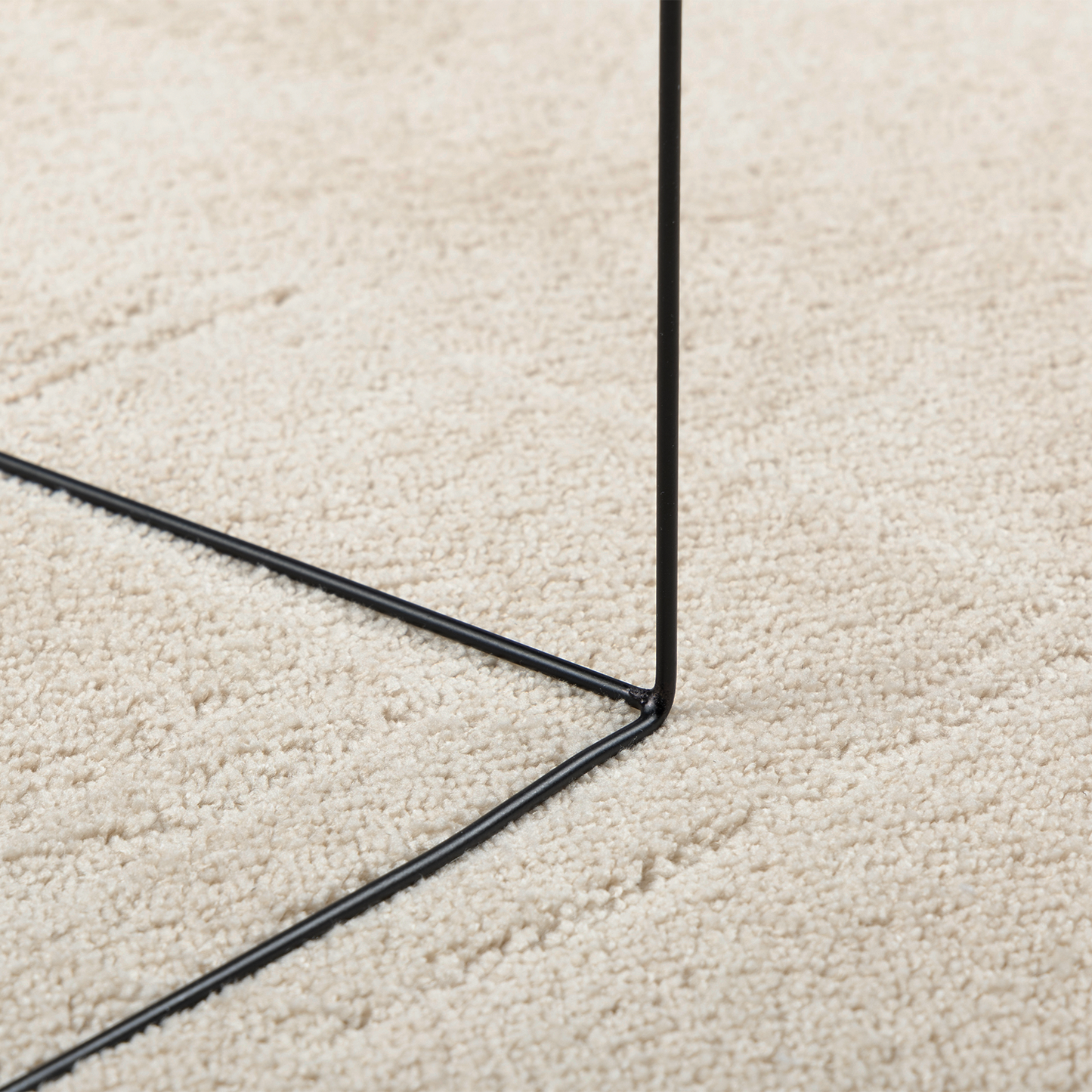 Tæppe &quot;Huarte&quot; Kort Pile Blødt Og Vaskbart Beige 80X150 Cm