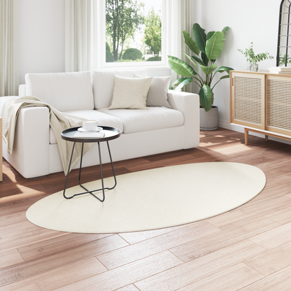 Tæppe 'Huarte'kort Lug Blød Og Vaskbar Creme 80X150 Cm