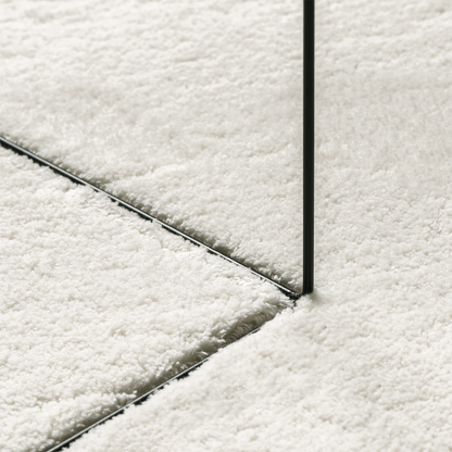 Tæppe 'Huarte'kort Pile Blød Og Vaskbar Creme 100X200 Cm